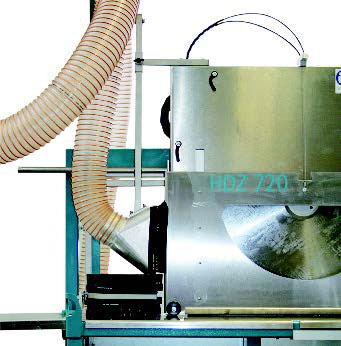 Dämmstoffzugsäge HDZ 720 Absaugtrichter
